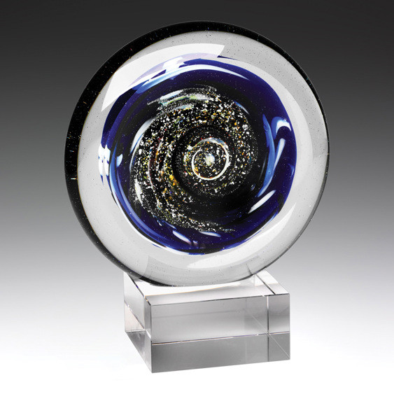 Bold and brilliant depiction of colour in your glass award. A unique trophy to recognise the efforts of your award winners.