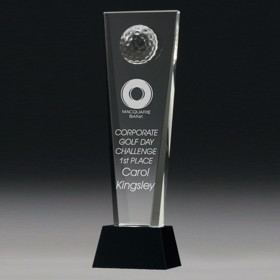 The Golf Crystal Headline Award is a premium recognition piece, perfect for celebrating outstanding achievements in golf. Designed with elegance and precision, this award showcases a stunning crystal construction, making it a prestigious keepsake for champions, top performers, and special honourees.