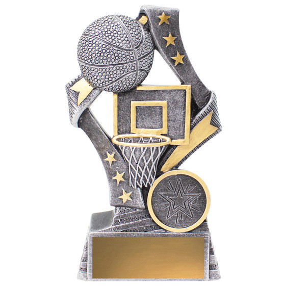 The Basketball Flag Theme Trophy is a vibrant and sporty award designed to celebrate skill, teamwork, and achievement in basketball. Featuring a dynamic basketball–inspired design, this trophy captures the fast-paced and inclusive spirit of the game. Its modern styling and quality finish make it an excellent choice for presentations at all levels of competition.