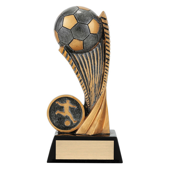 The Football (Soccer) Arch Trophy is a bold and modern award designed to celebrate outstanding performances on the soccer field. Featuring a sleek arch design with football-themed elements, this trophy captures the speed, skill, and passion of the world game. Its striking presentation and customisable base make it an ideal choice for recognising individual excellence or team success at all levels of competition.