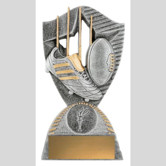 Recognise outstanding performance on the field with the bold and modern Aussie Rules Gambit Trophy. Designed with sharp lines, dynamic angles, and a powerful Aussie Rules football motif, this trophy makes a strong statement at any presentation event.