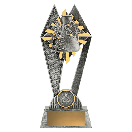 The Science Peak Trophy is a modern and inspiring award designed to celebrate excellence in scientific achievement and discovery. Featuring a bold peak-inspired design with science-themed elements, this trophy symbolises innovation, curiosity, and reaching the highest level of scientific success. Its polished finish and customisable base make it an exceptional choice for recognising individual or team accomplishment.