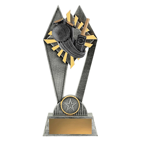 The Cricket Peak Trophy is a classic and distinguished award designed to celebrate technique, teamwork, and sporting spirit. Featuring a striking peak design with cricket-themed details, this trophy symbolises batting prowess, bowling accuracy, and reaching the pinnacle of success on the pitch. Its polished finish and customisable base make it an excellent choice for recognising individual players or championship teams.