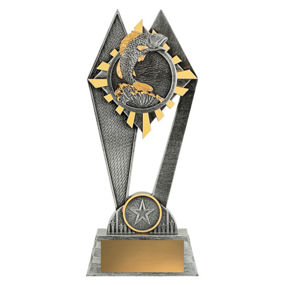 The Fishing Peak Trophy is a timeless and rewarding award designed to celebrate patience, technique, and the thrill of the catch. Featuring a striking peak design with angling-themed details, this trophy symbolises dedication, nature, and reaching the pinnacle of success on the water. Its polished finish and customisable base make it an excellent choice for recognising individual anglers or club champions across any discipline.