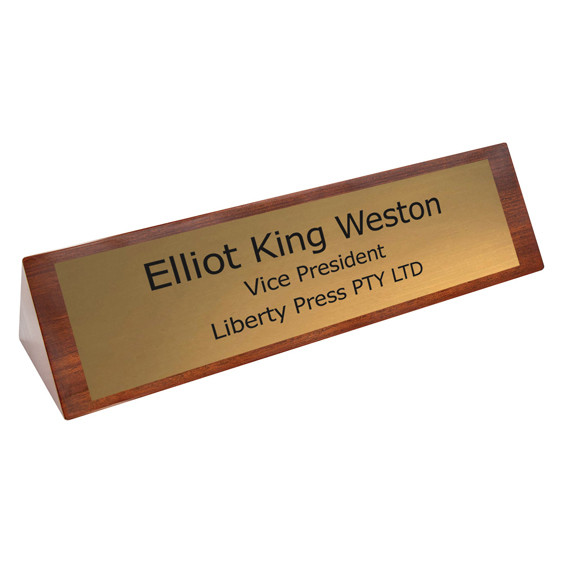 Timber Name Plaque
