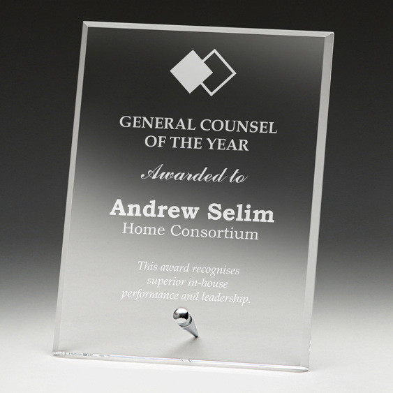 The Prestige Acrylic Plaque is a sophisticated and timeless recognition piece, expertly crafted to celebrate significant milestones with a touch of class. Featuring a crisp, traditional silhouette paired with a high-quality metal stand, this award offers a professional aesthetic that fits perfectly in any executive office or trophy cabinet.