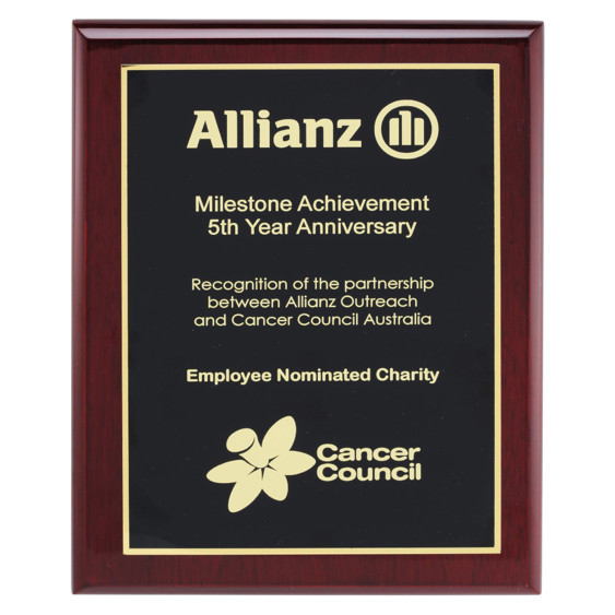 The Designer Black Plaque is a statement of prestige and classic authority. By pairing a deep, earth-toned wooden base with a sleek, midnight-black aluminium face, this award creates a high-contrast canvas that demands attention. The interplay between the organic warmth of the wood and the sharp, metallic finish of the plate provides a weighted sense of importance to every accolade.