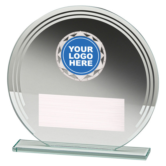 The Budget Halo is an exceptionally cost-effective glass award that offers a high-end look without the premium investment. Featuring a clean, circular glass silhouette, this award is uniquely designed for dual-layer branding: a dedicated circular holder for your custom logo and a separate silver plaque for your personalised text. It is the perfect "all-rounder" for organisations that want to present a substantial, glass trophy while staying strictly on budget.