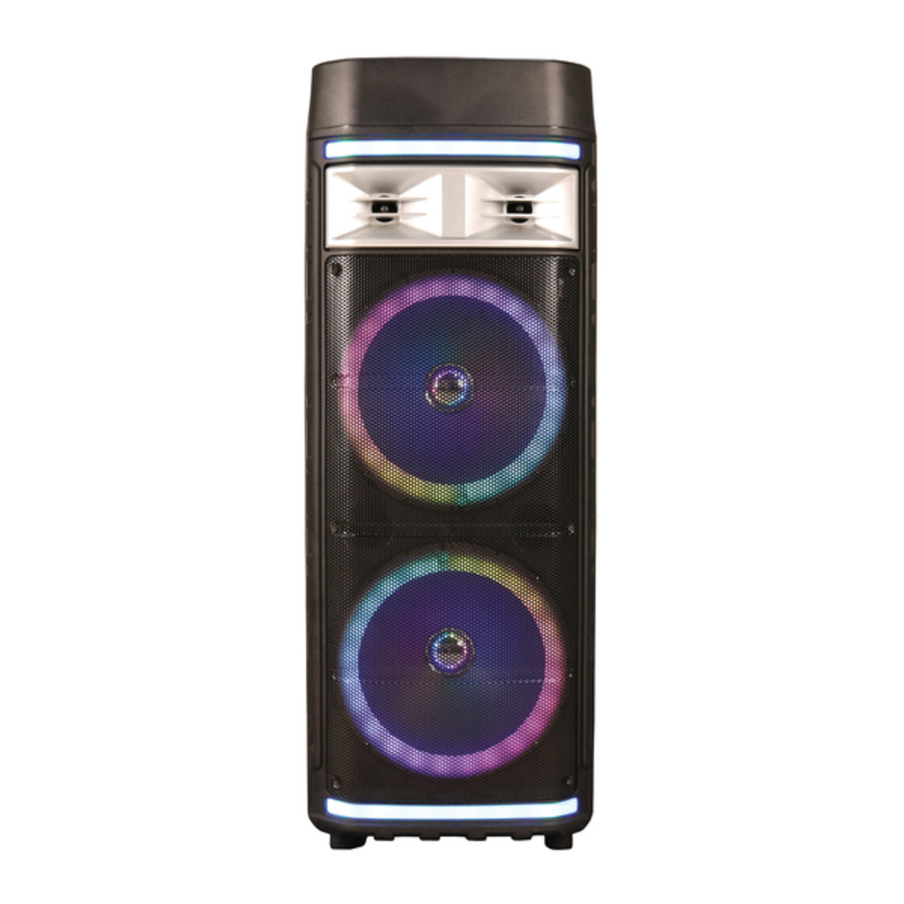 Bluetooth(R) Portable Party System, True Wireless, with Lights, Microphone, and Remote, IQ-6612DJBT