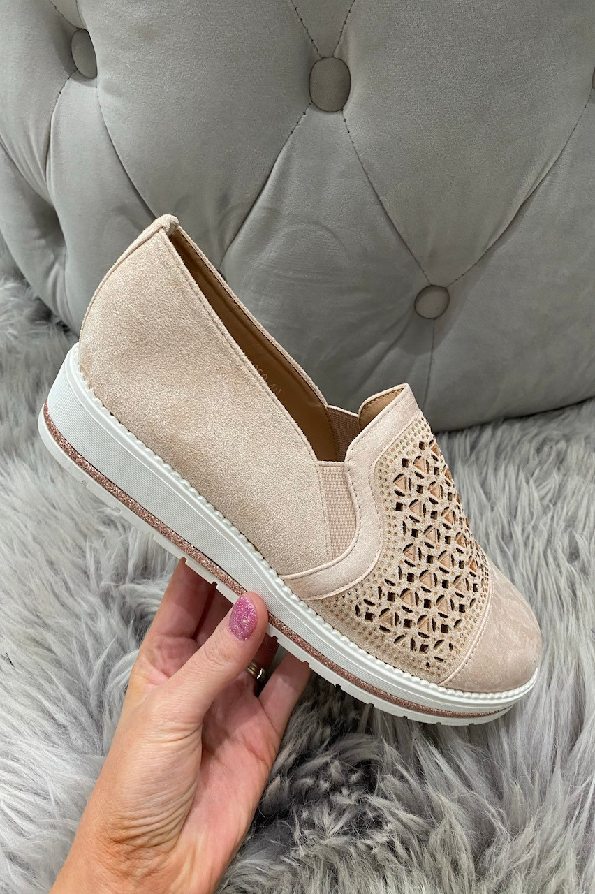 Traci Pink Diamante Loafers Want That Trend