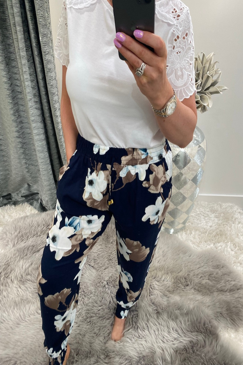 patterned ladies trousers