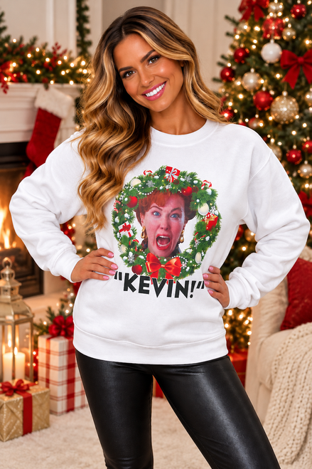 White Kevin Home Alone Christmas Sweatshirt