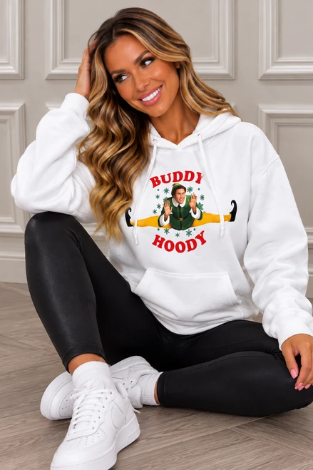 White Buddy Hoodie