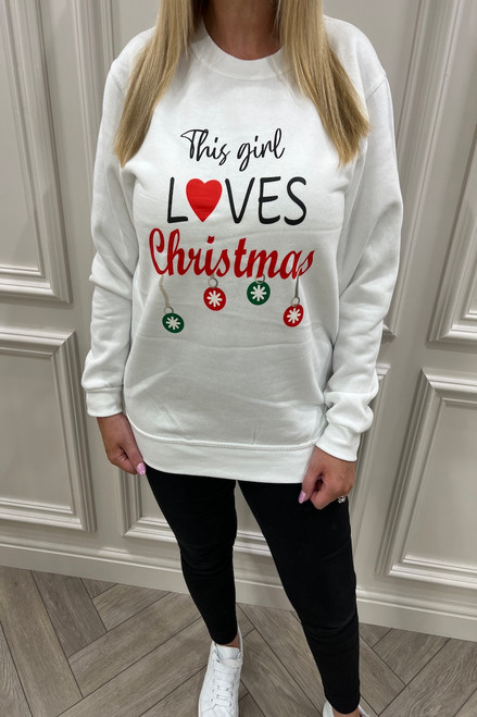 This girl loves christmas shirt clearance