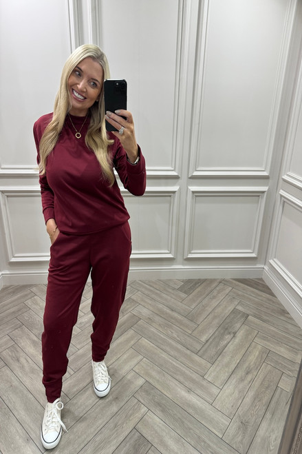 Hope Burgundy Lounge Set