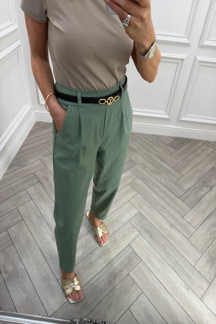 Khaki Mom Magic Trousers