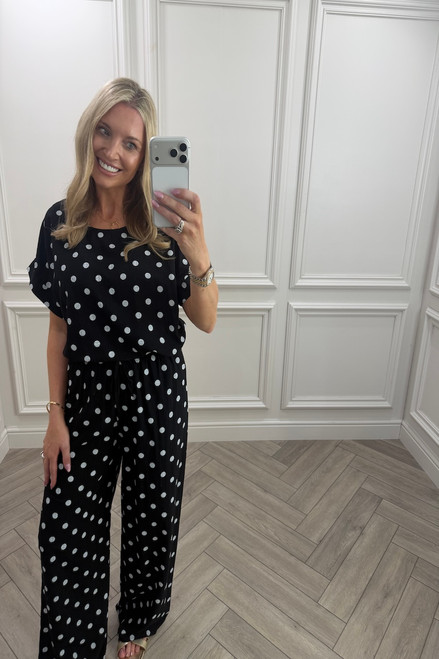 Black & White Monaco Polka Co-Ord