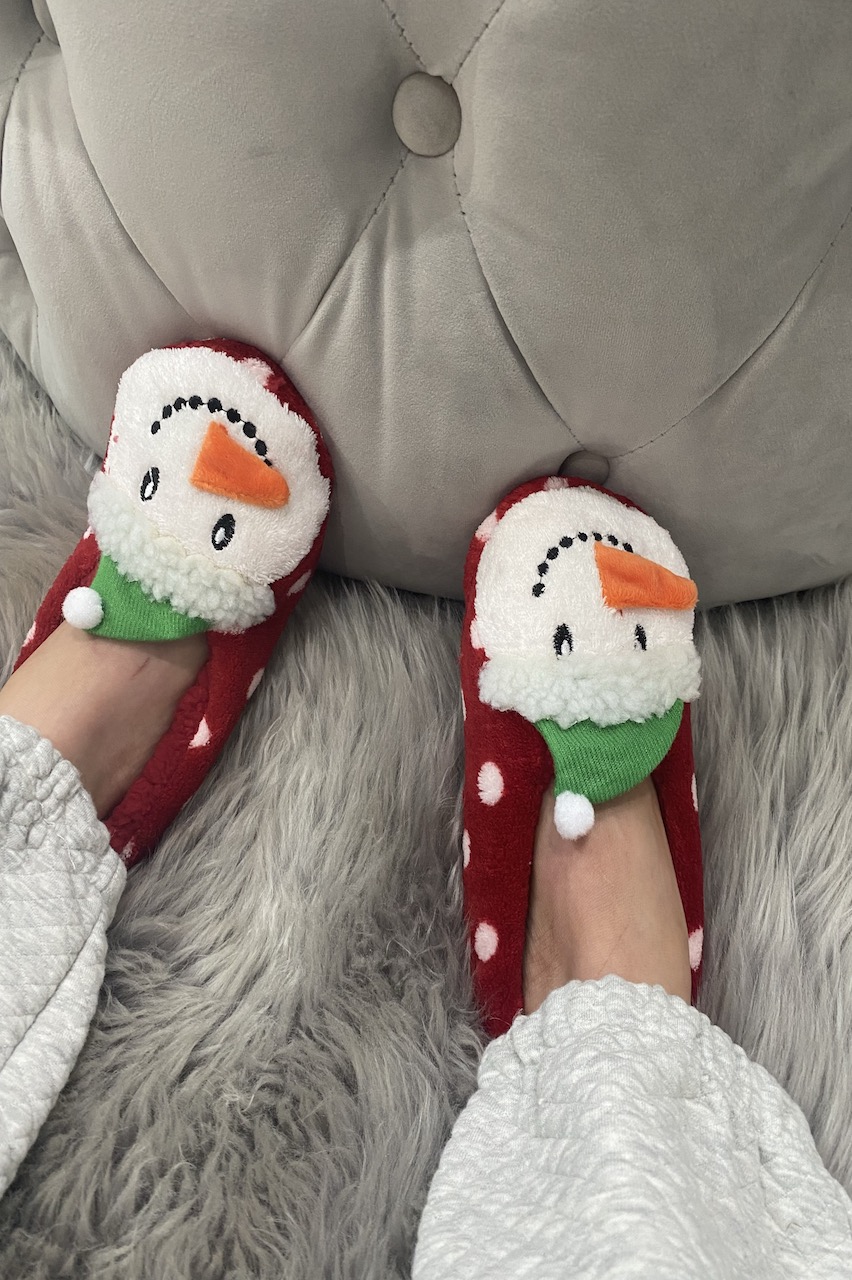 snowman slippers