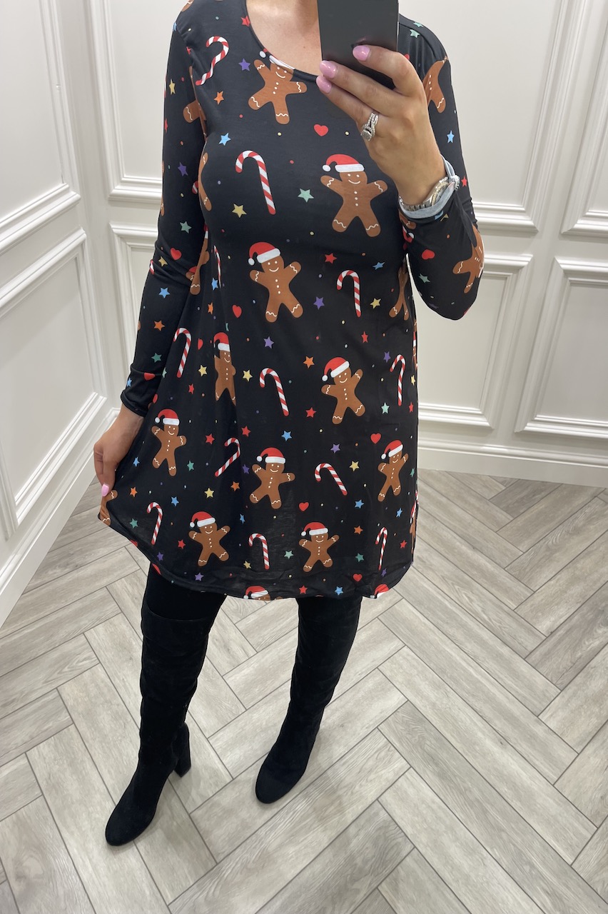 Candy Cane &Gingerbread Christmas Swing