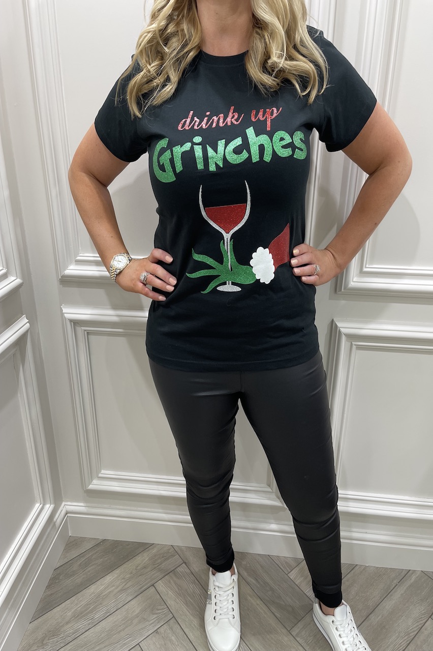 Grinch drinking shirt clearance
