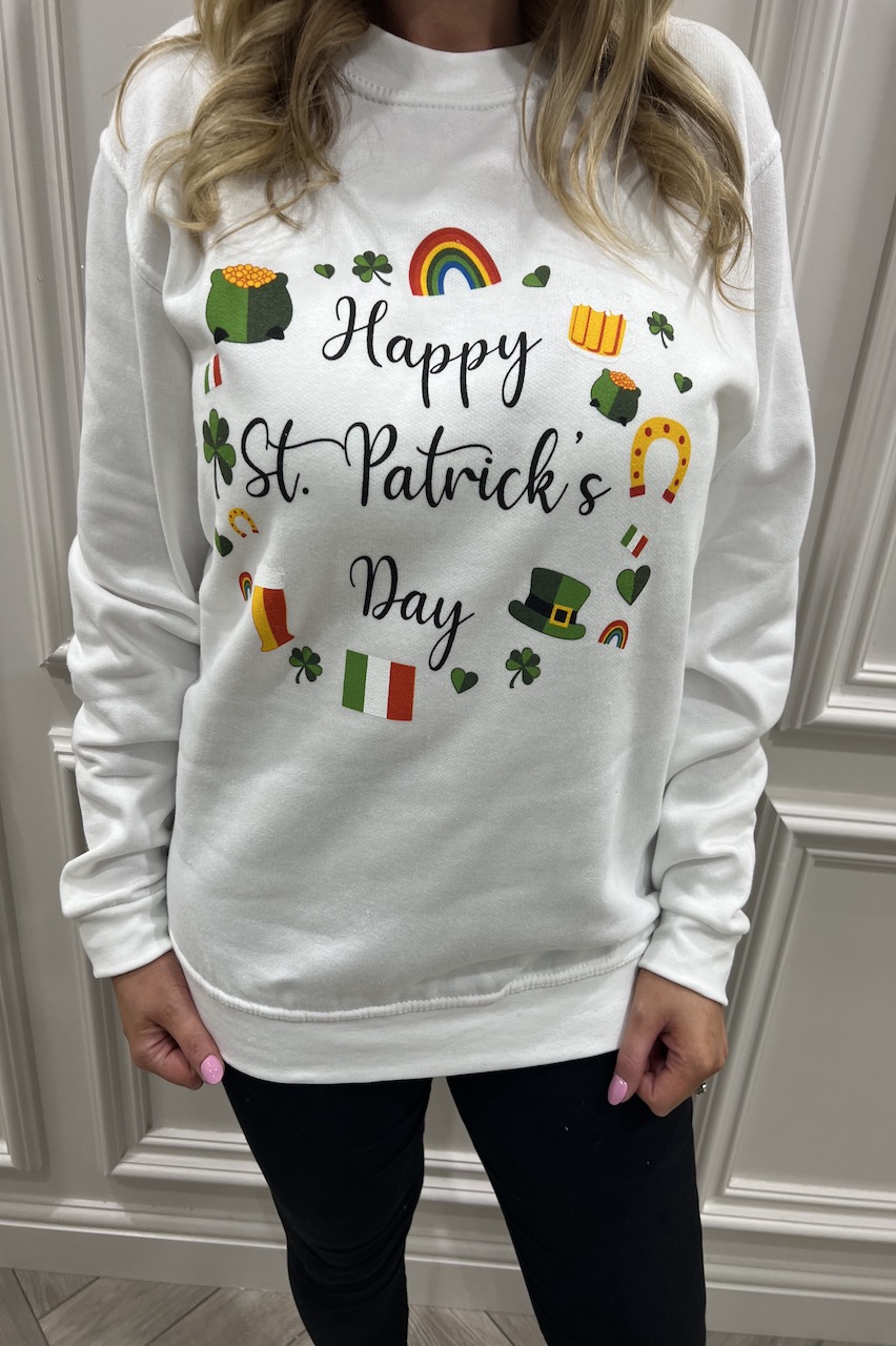 Rainbow Happy St Patricks Day Sweatshirt