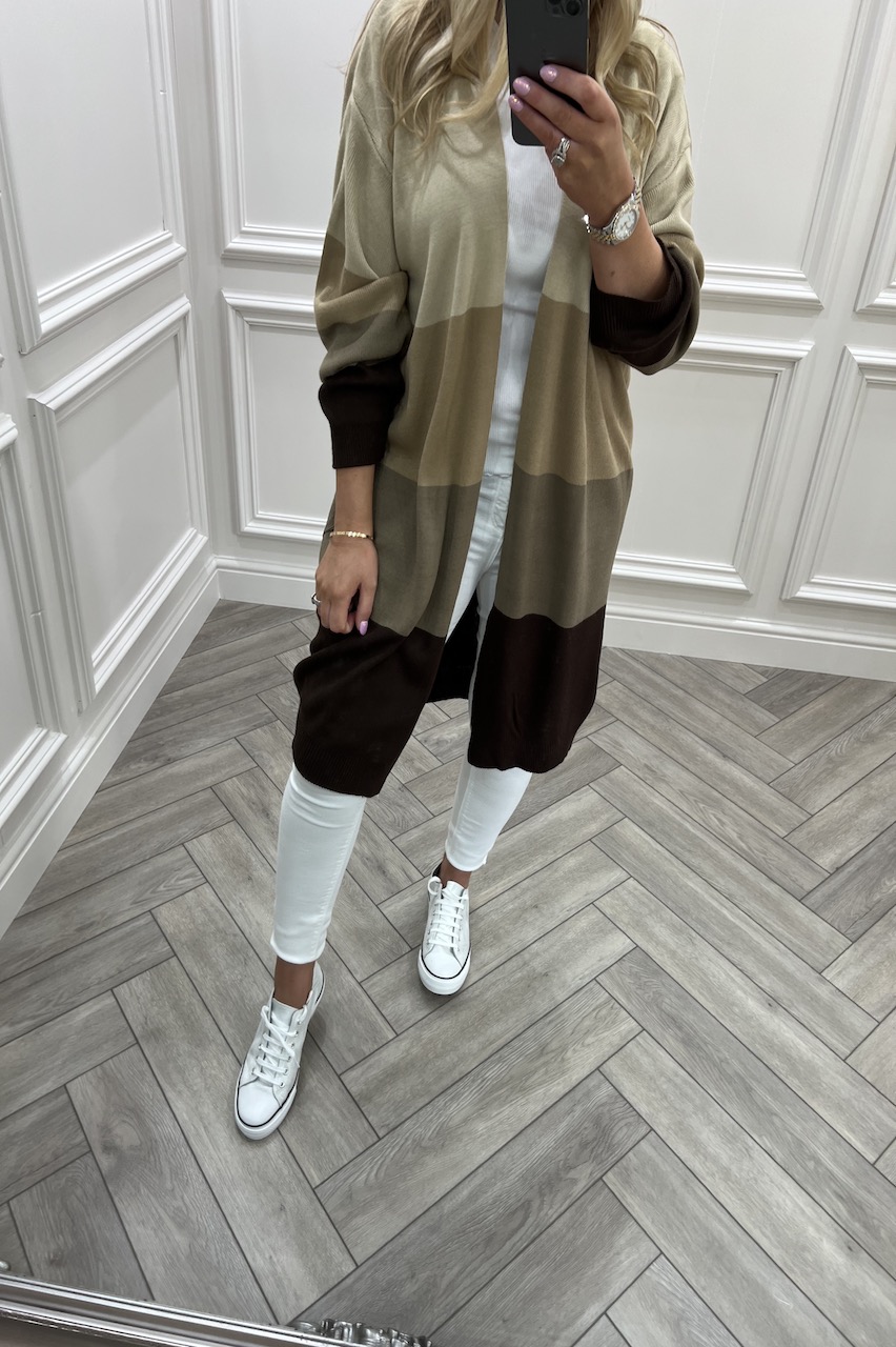 Tan coloured cardigan sale