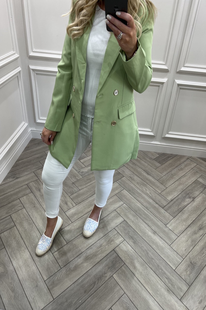Green Brielle Tailored Blazer