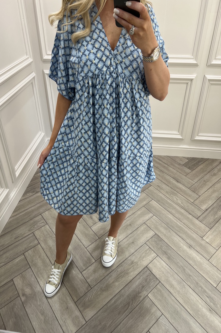 Blue Oakley Tunic Dress