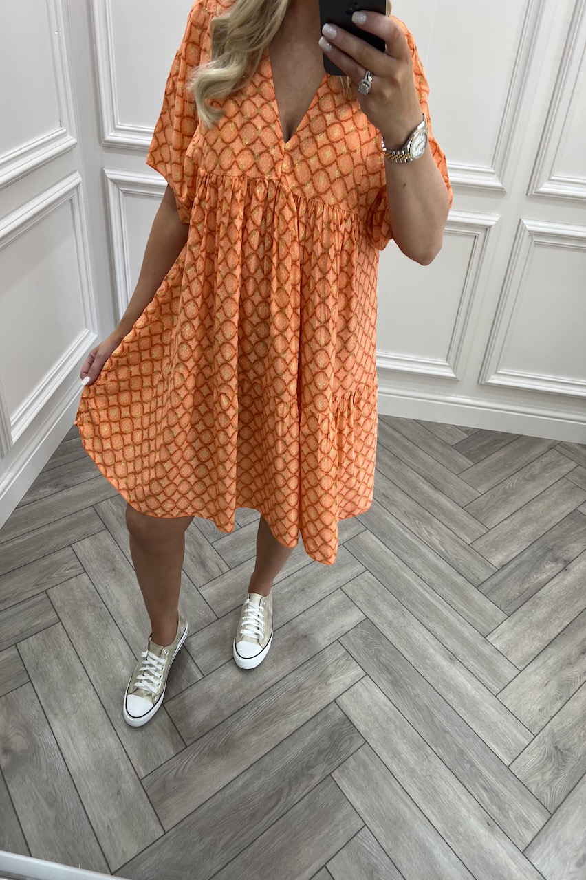 Orange Oakley Tunic Dress