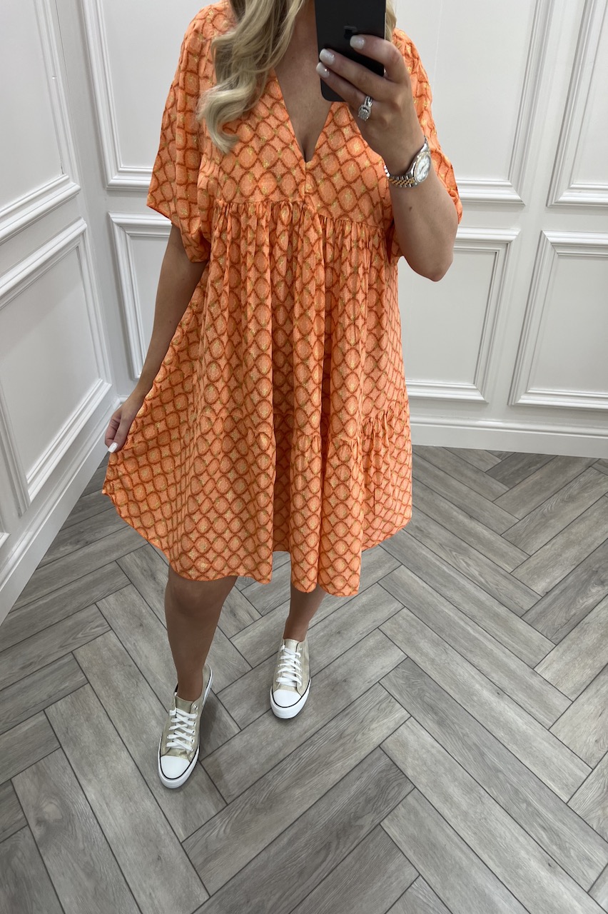 Orange Oakley Tunic Dress