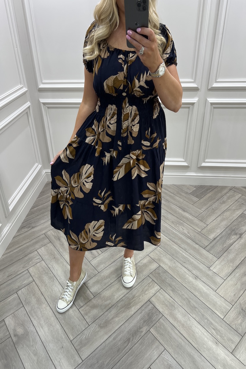 Sylvia Tan & NavyLeaf Midi Dress