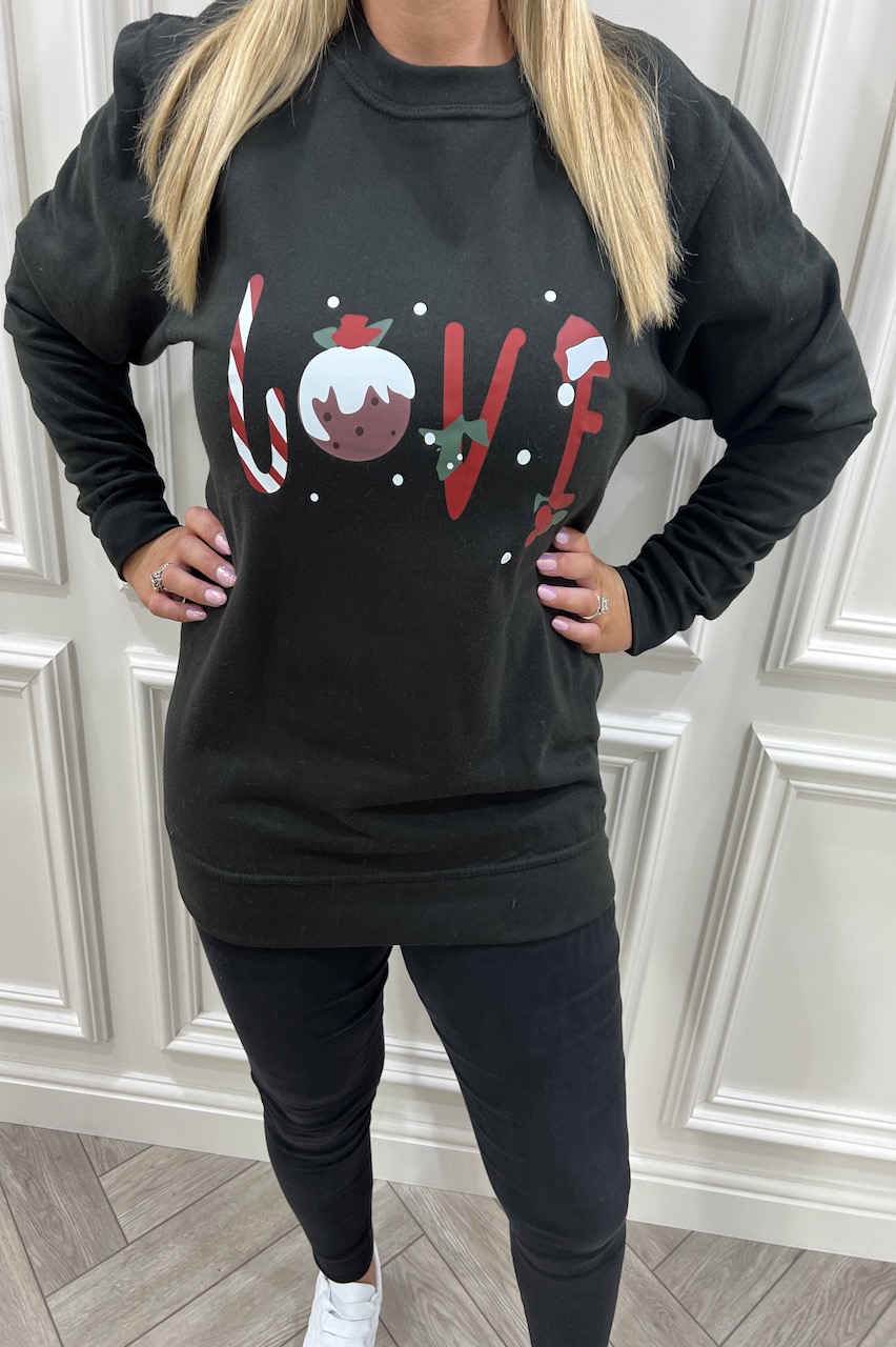 Black Love Christmas Sweatshirt