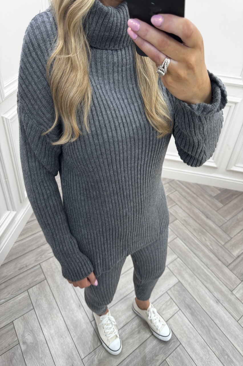 Lounge Life Charcoal Loungesuit
