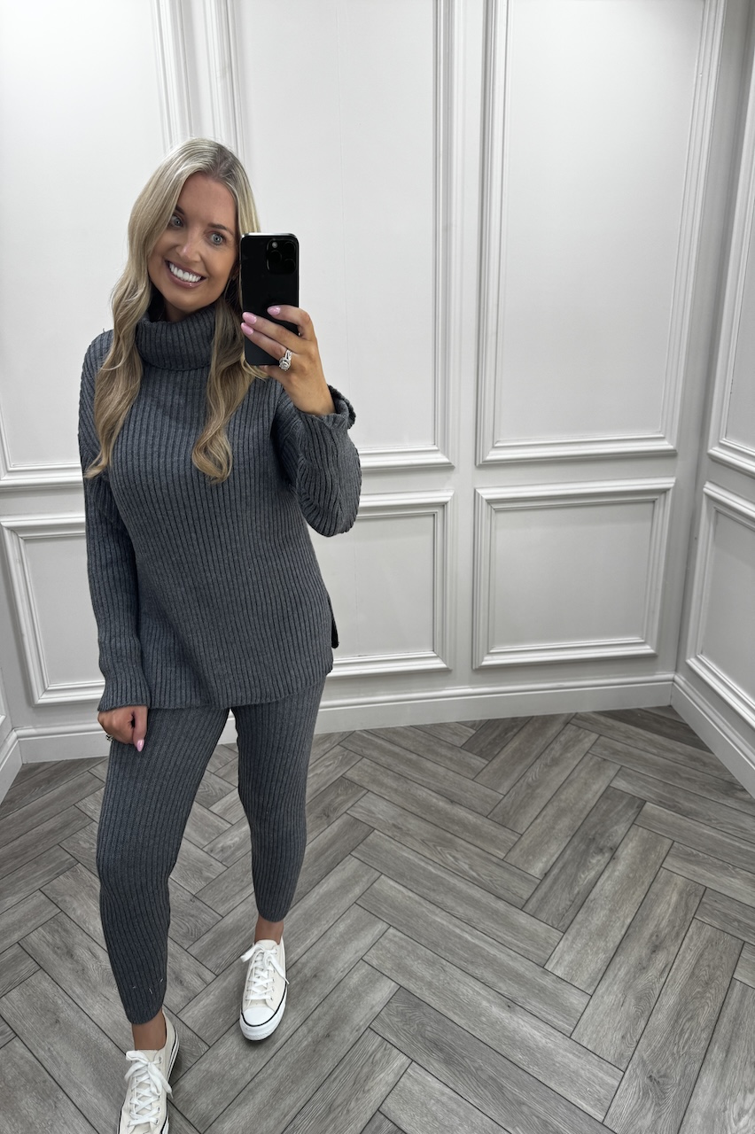 Lounge Life Charcoal Loungesuit