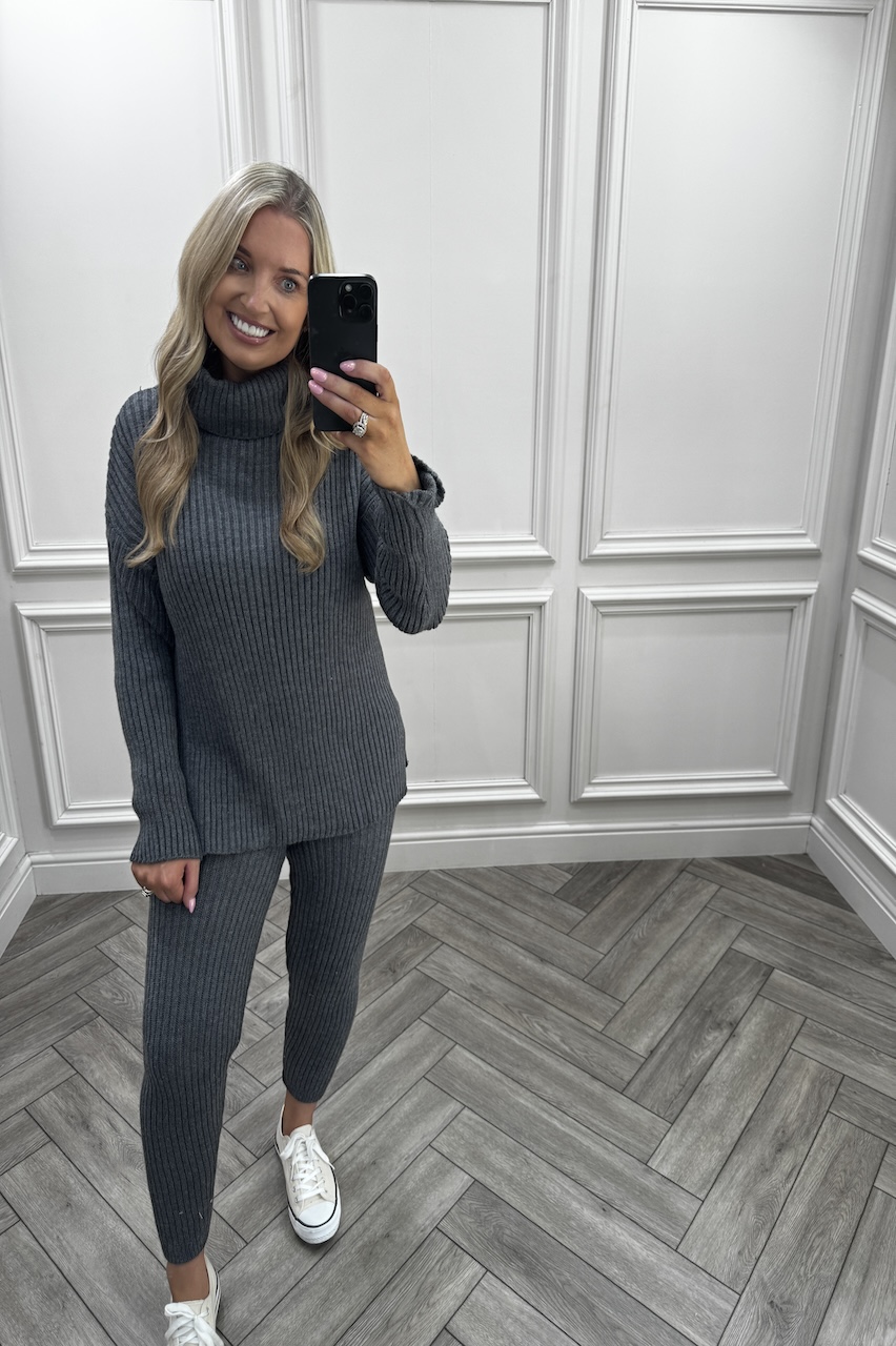 Lounge Life Charcoal Loungesuit