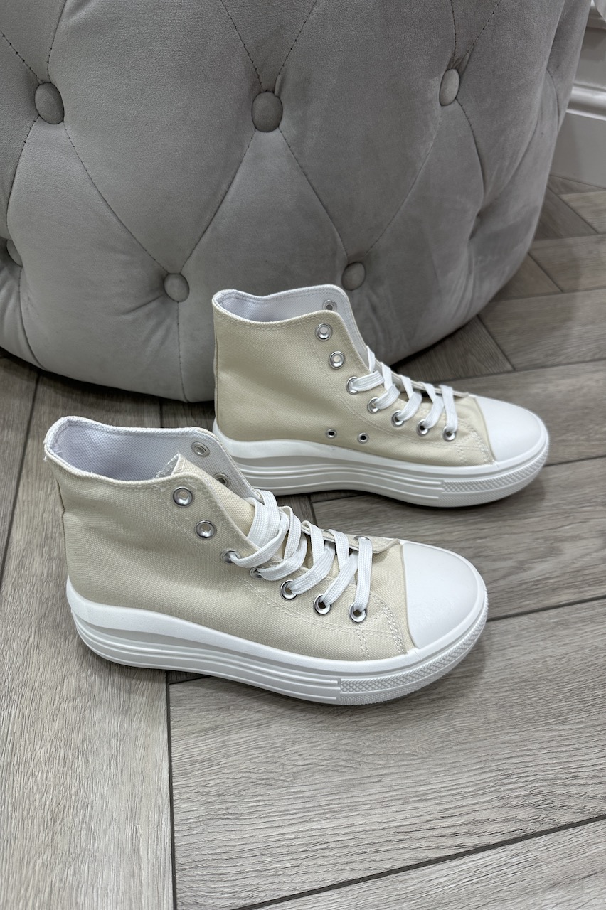 Platform Beige Estori Trainers