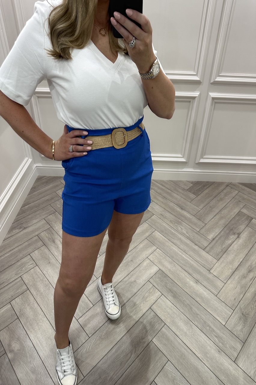 Royal  Magic Mom Shorts With Belt