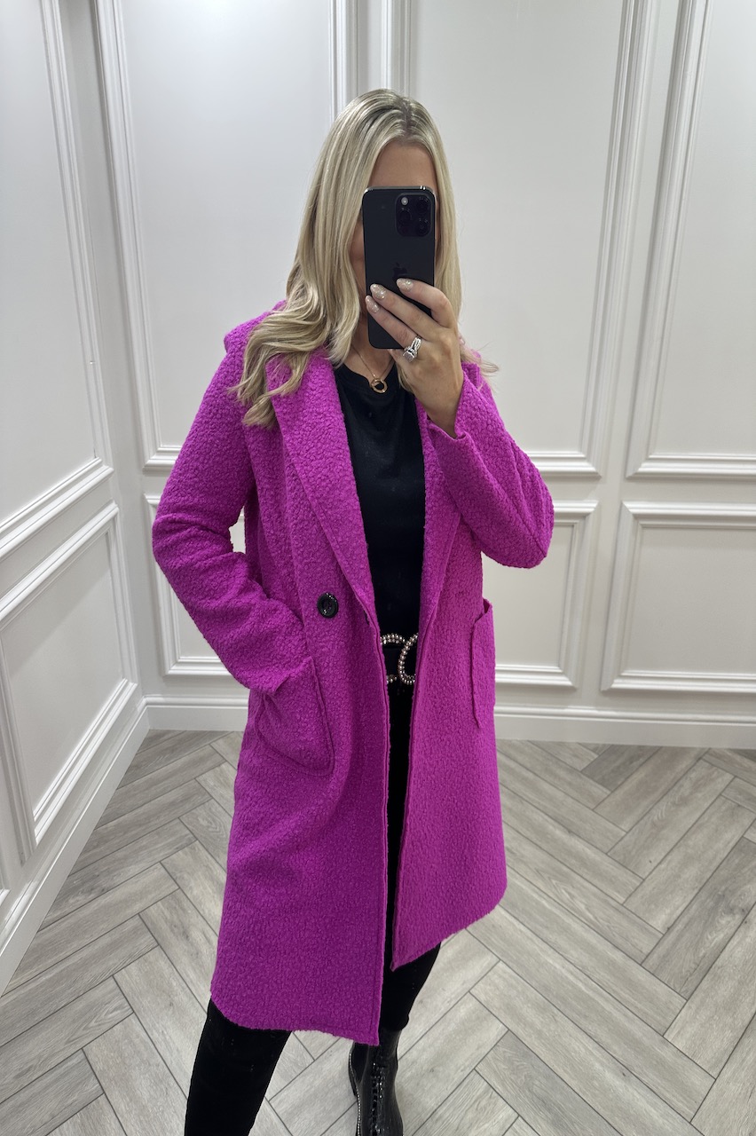 Fuschia Luxury Iconic Coat 