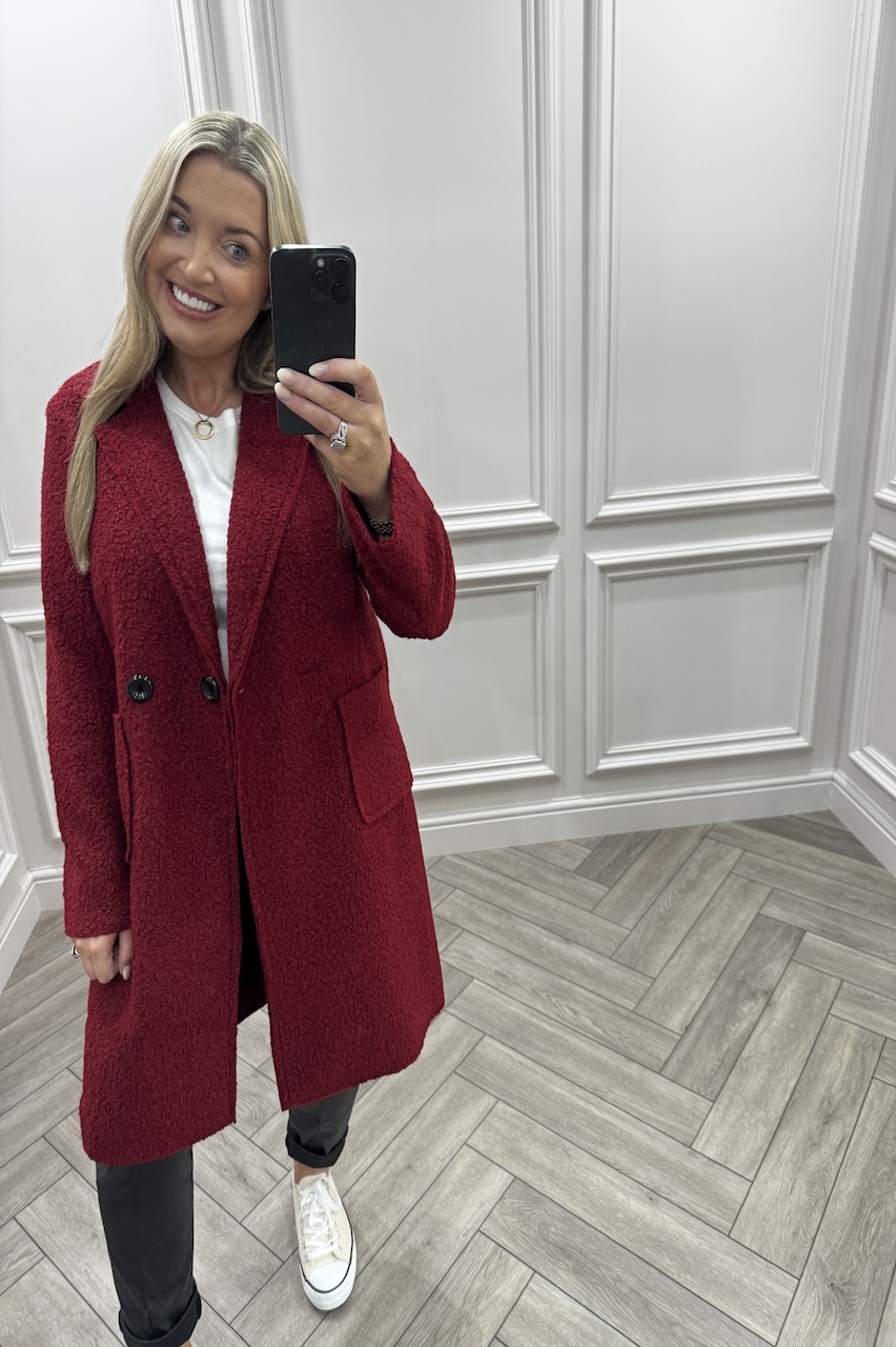 Red Luxury Iconic Coat 