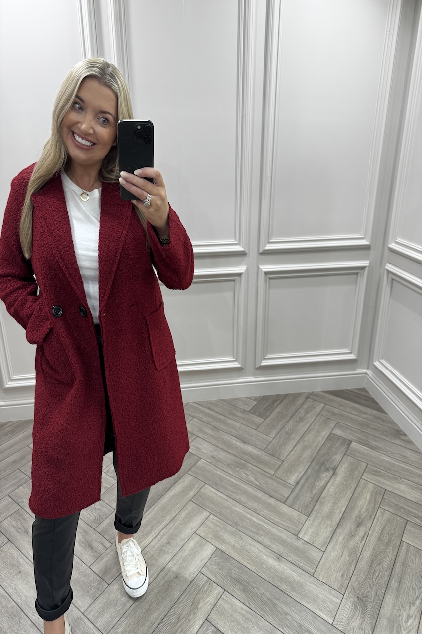 Red Luxury Iconic Coat 