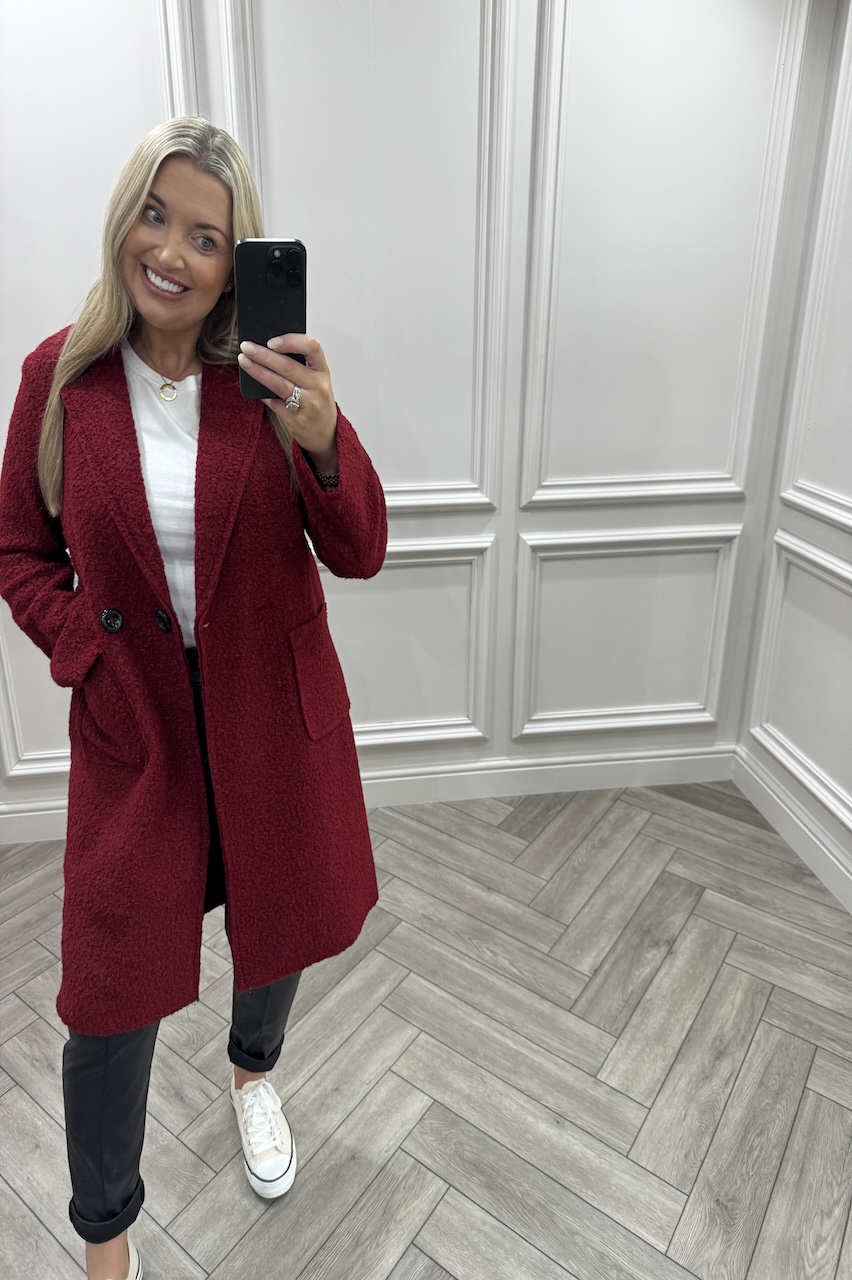Red Luxury Iconic Coat 