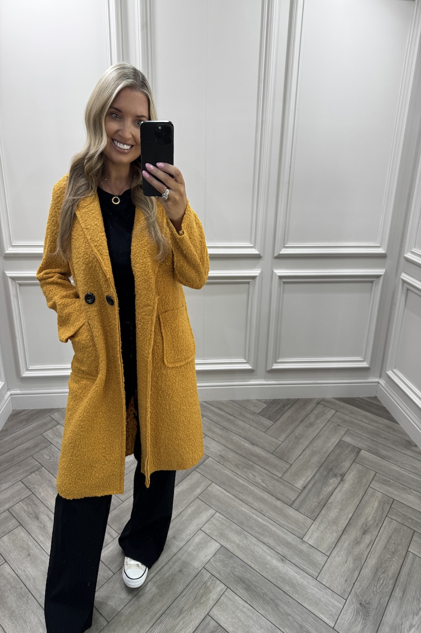 Mustard Luxury Iconic Coat 