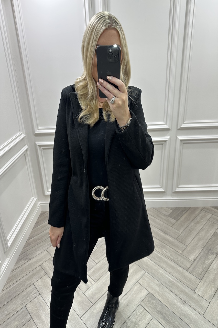 Harriet Black Tailored Coat