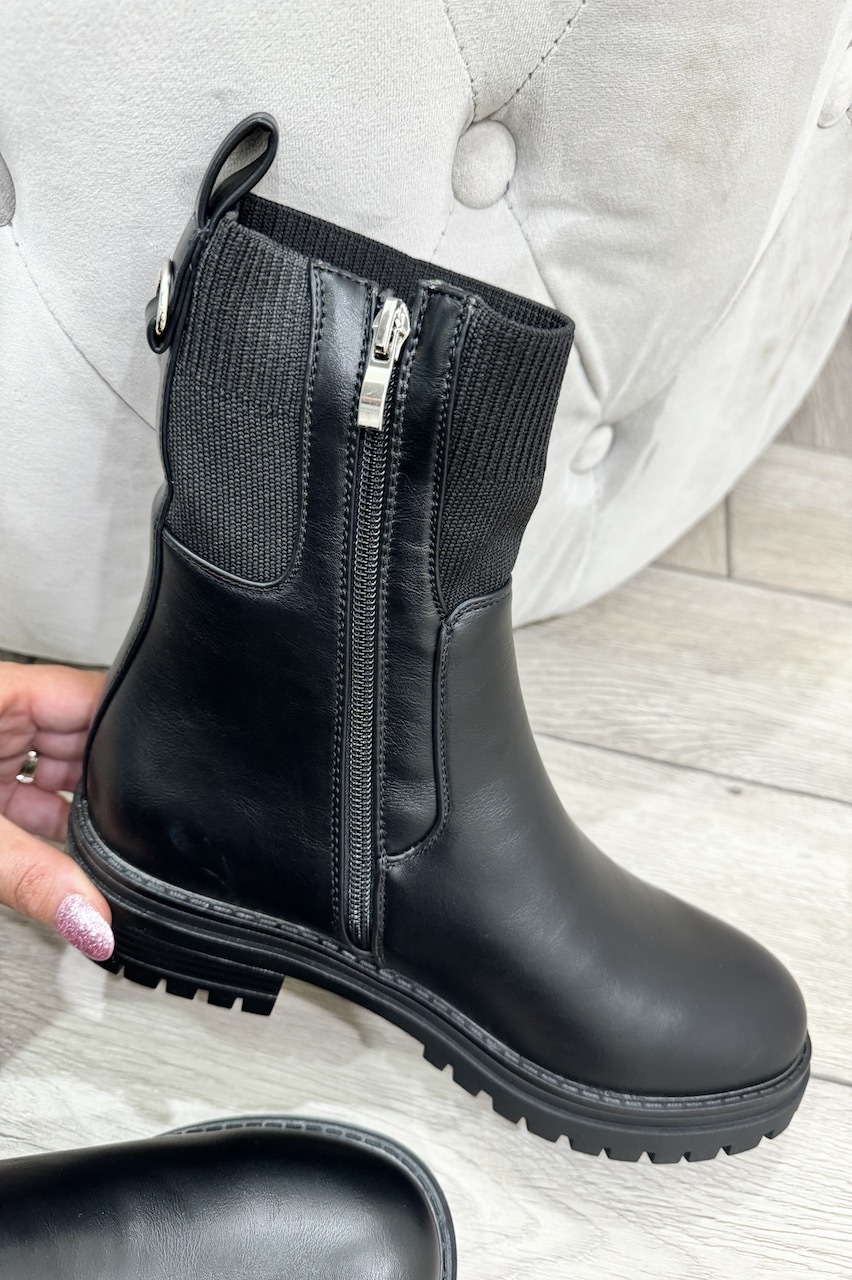 Hackney Black Ankle Boots