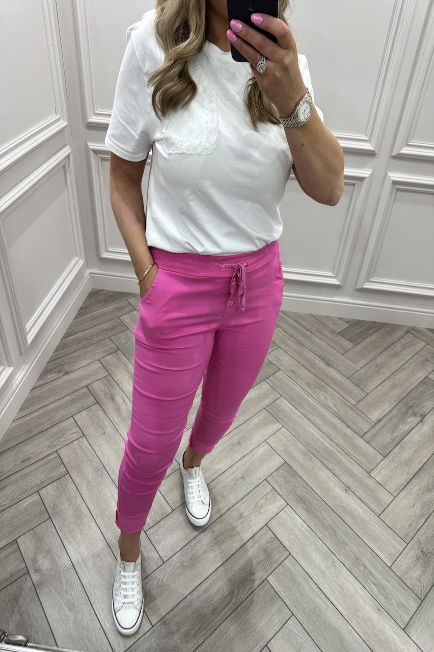 Bestselling Hot Pink Magic Stretch Joggers