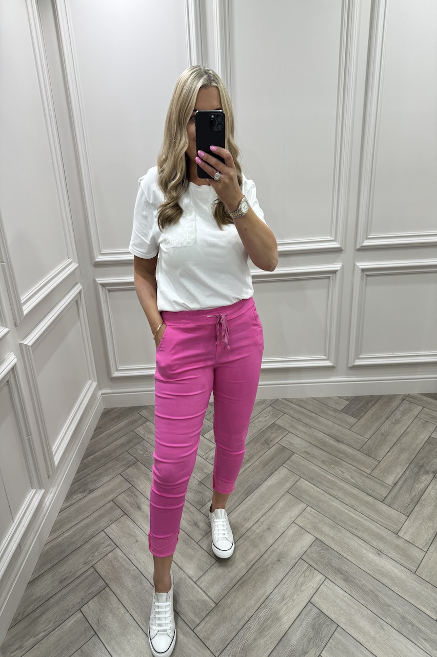 Bestselling Hot Pink Magic Stretch Joggers