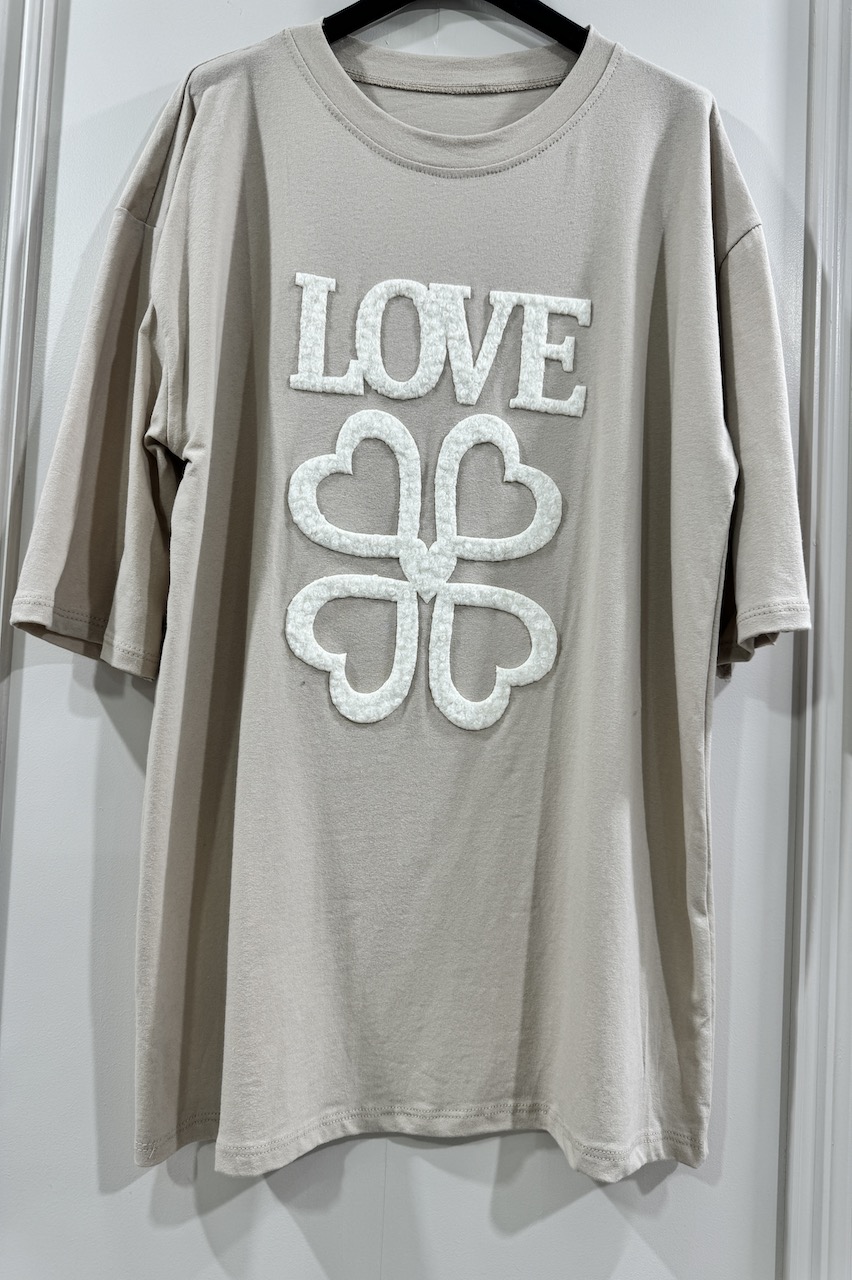 Leilani Love Beige T-Shirt