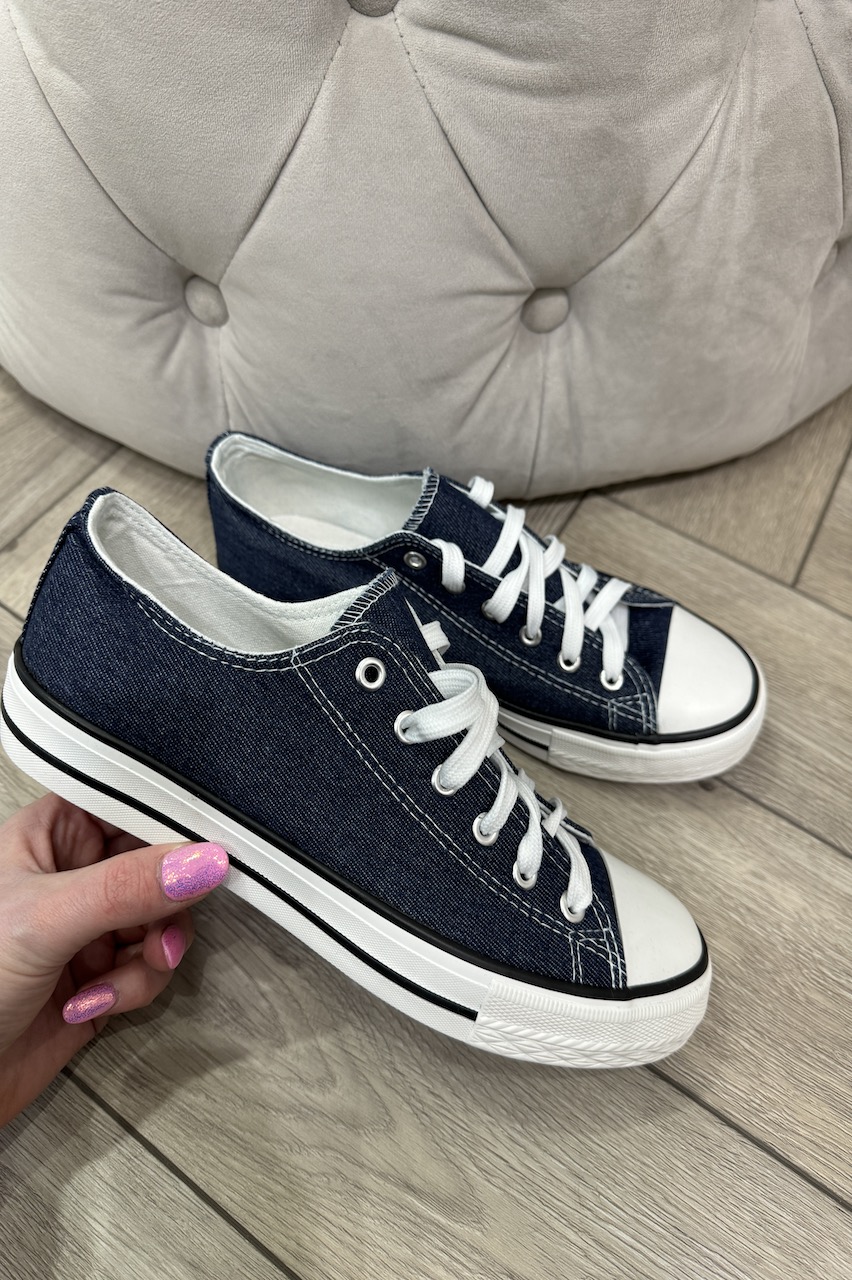 Dark Denim Look Estori Trainers