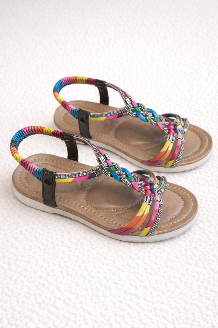 Rainbow Beach Vibes  Sandals