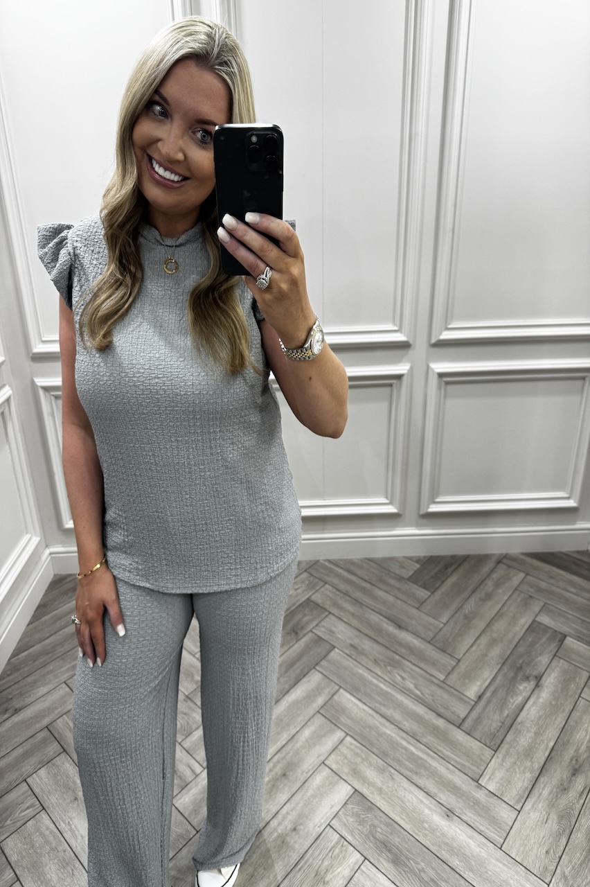 Light Grey Summer Breeze Trouser Set